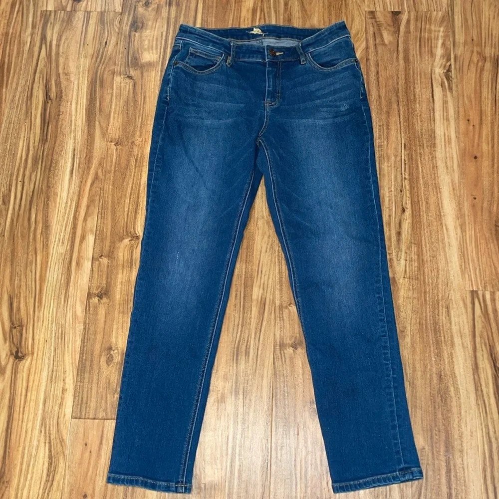 Tommy Bahama women’s jeans 28 6 skinny stretch slim boyfriend dark indigo blue